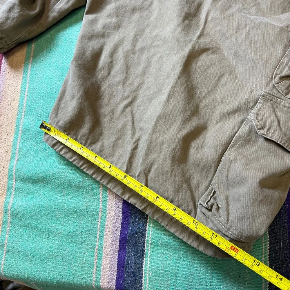 Lee Cargo Shorts Mens 40 Khaki Tan Dungarees Cotton Utility Workwear Hiking